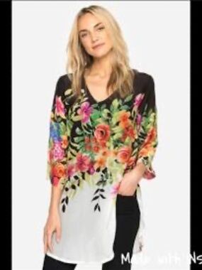 Johnny Was Women's Betty Top or Dress, Size 1X, NWT, Rayon